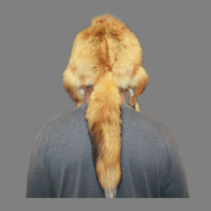 Glacier Wear - Red Fox Mountain Man Style Fur Hat For Sale