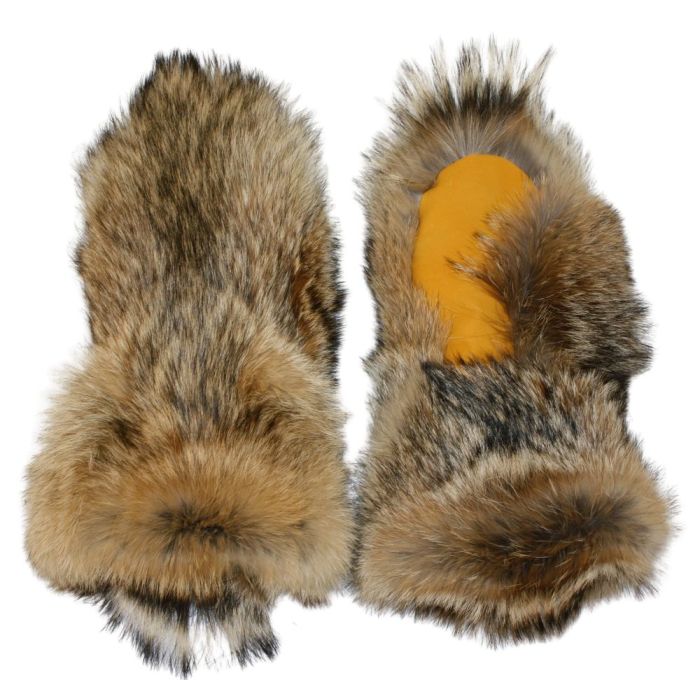 Glacier Wear - Coyote Fur Mittens For Sale