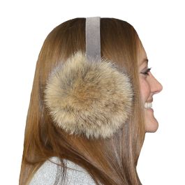 Glacier Wear - Coyote Fur Ear Muffs For Sale display picture 2