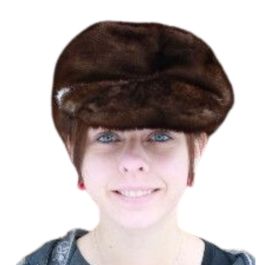 Glacier Wear - Mahogany Mink Fur Baseball Cap For Sale display picture 1