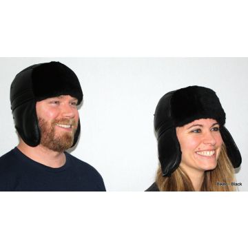 Genuine Sheepskin Biker Hat