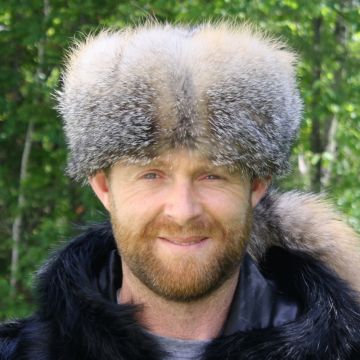  Gray Fox Fur Daniel Boone Hat 