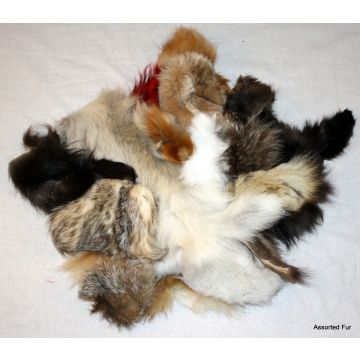 Assorted Fur Trimmings Scraps Pieces