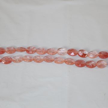 Faceted Cherry Quartz Beads #1051