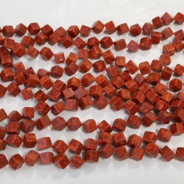 Coral Cubed Beads #1174