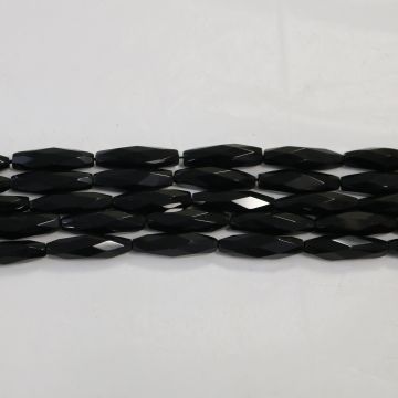 Faceted Onyx Beads #1176