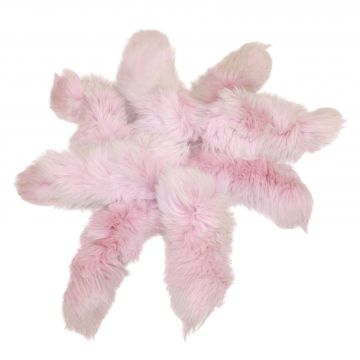 Shadow Fox Tail/Keychain - Dyed Baby Pink