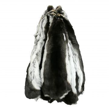 Premium Label Black Velvet Chinchilla Fur Pelt 