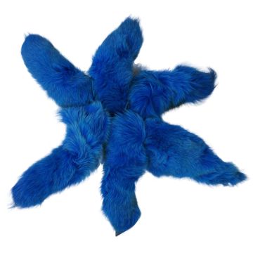 Blue Fox Tail/Keychain - Dyed Blue