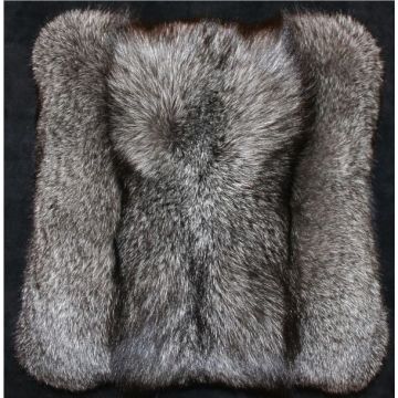 Blue Frost Fox Fur Pillow