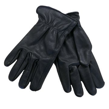 Men's Buffalo Leather Gloves - Black