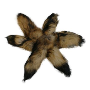 Natural Finn Raccoon Tail
