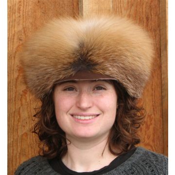 Red Fox Fur Free Trapper Hat
