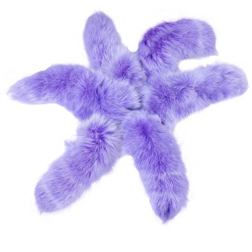 Shadow Fox Tail/keychain - Dyed Violet