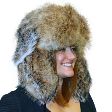 Badger Fur Russian Trooper Style Hat