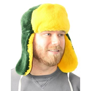 Green Bay Packers Fur Trooper Style Hat
