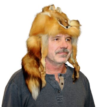 Red Fox Fur Mountain Man Hat