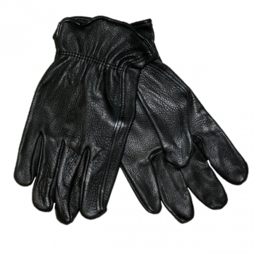 Men's Buckskin Gloves - Black