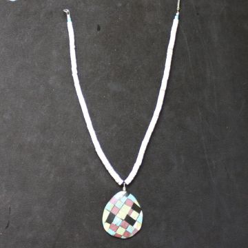 Mosiac Shell Inlay Necklace