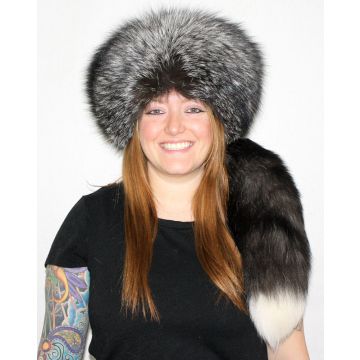 Silver Fox Fur Vogue Hat