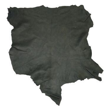 First Quality Buckskin Leather - Black (Soft-Finish)
