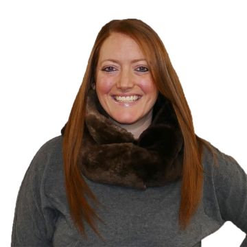 Natural Beaver Fur Snood - Plucked & Sheared