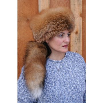 Red Fox Fur Vogue Hat