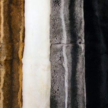 Rex Rabbit Fur Plate Blanket - Four Colors
