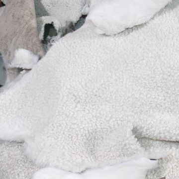 Small Lamb Shearling Sheepskin - Shades of Natural White